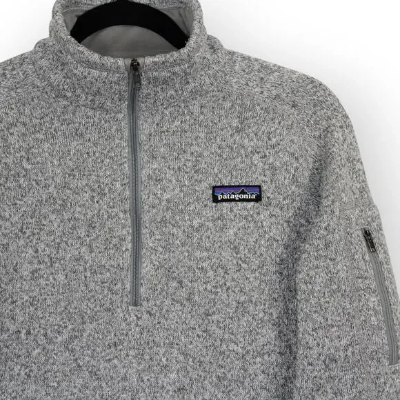 Patagonia (S/M) W's Better Sweater 1/4-Zip Heather Grey - Picture 2 of 8